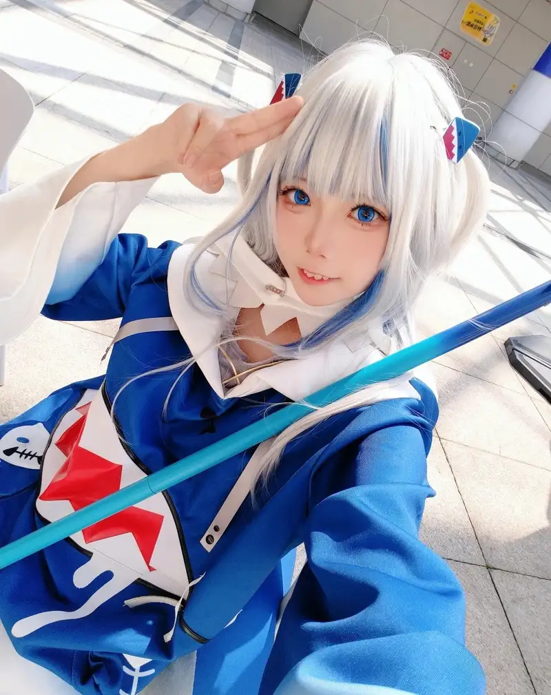 Ảnh Yaoyaoqwq Gawr Gura cosplay full HD