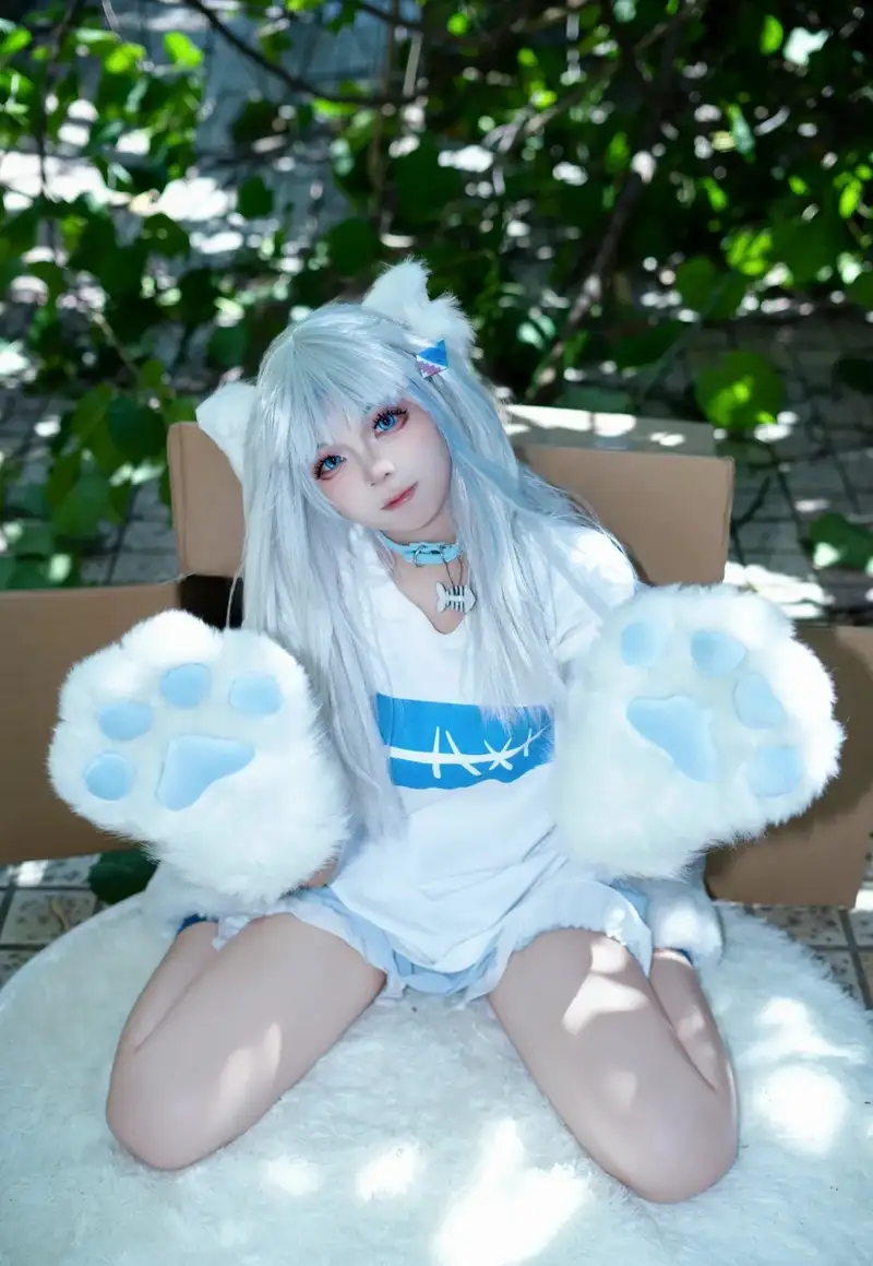Ảnh Yaoyaoqwq Gawr Gura cosplay phong cách đẹp
