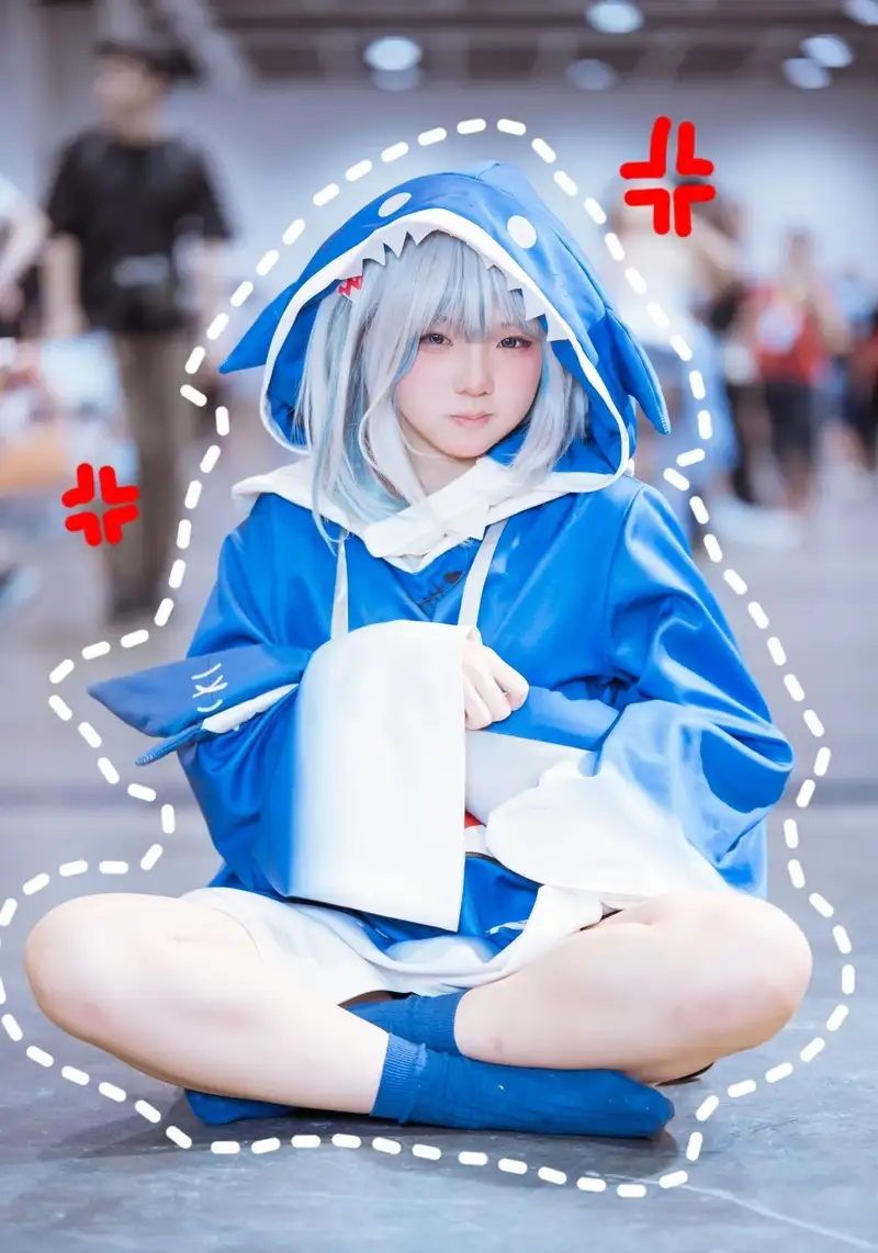 Ảnh cosplay Yaoyaoqwq Gawr Gura chất lượng cao