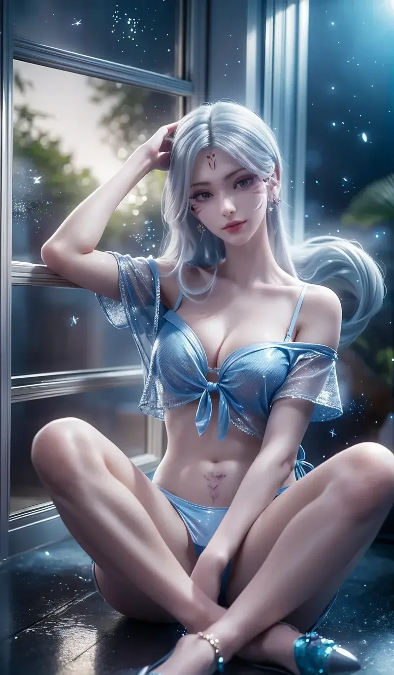 Ảnh sex 3D Tiểu Bạch khoe vòng một căng tròn quyến rũ