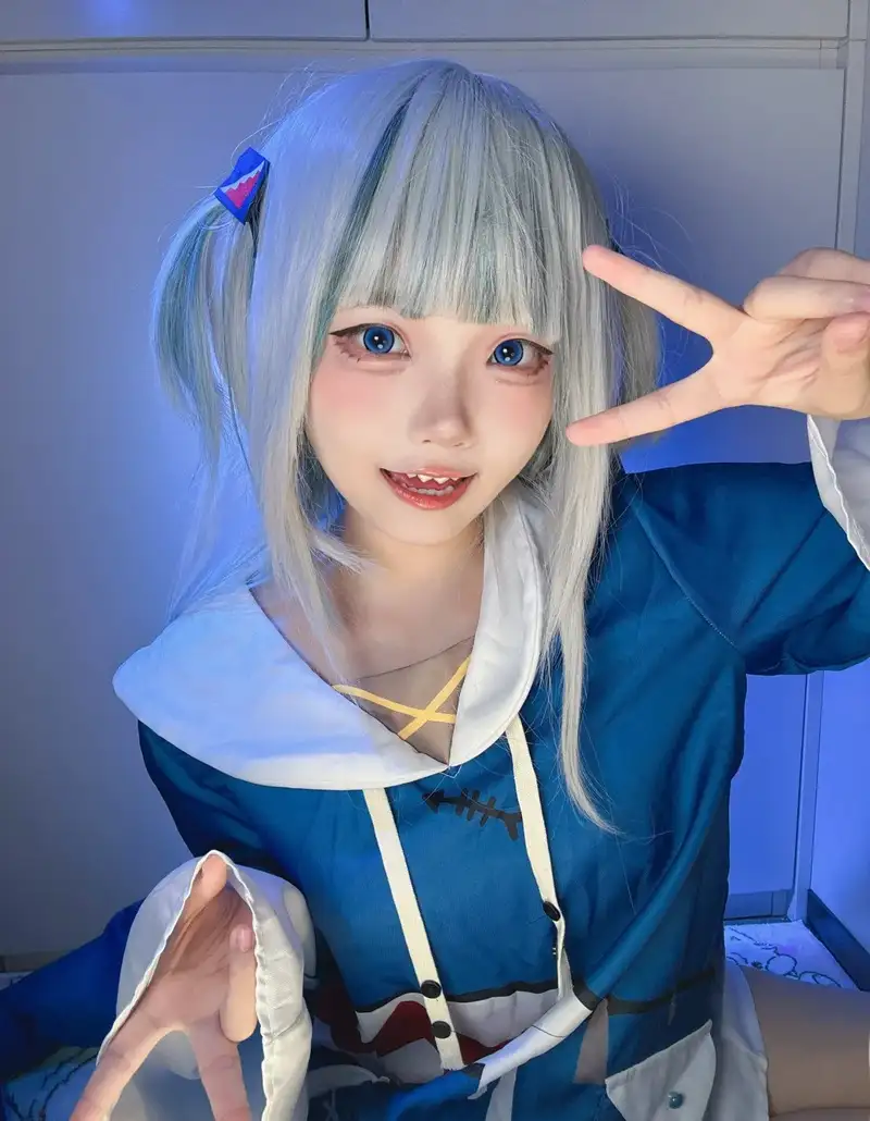Gawr Gura cosplay Yaoyaoqwq ảnh đẹp