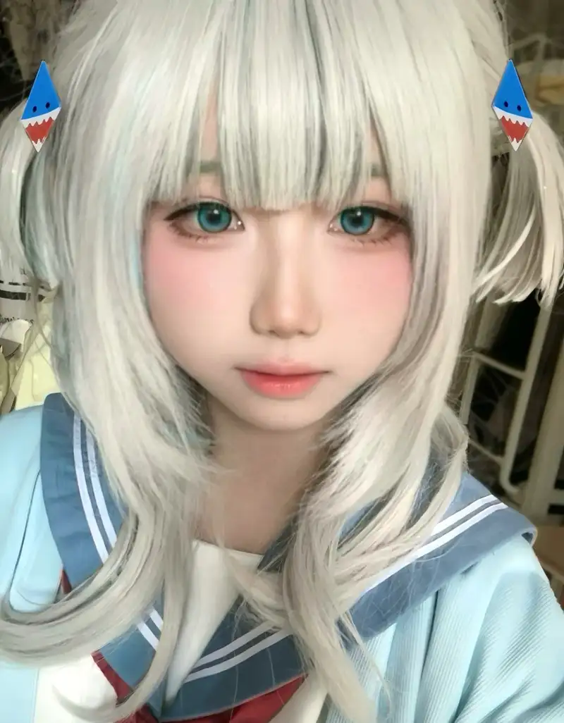 Hình nền ảnh Yaoyaoqwq Gawr Gura cosplay