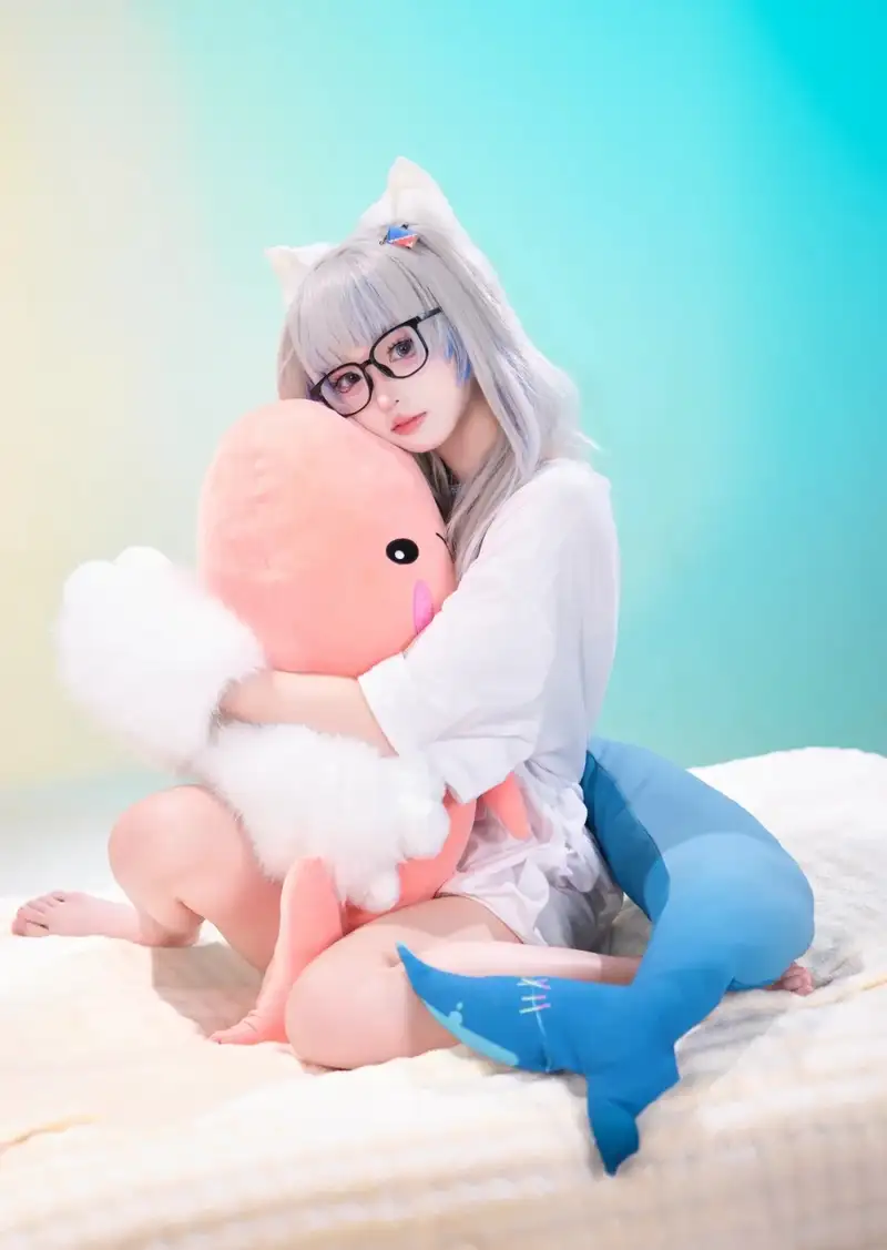 Yaoyaoqwq Gawr Gura cosplay ảnh chất lượng