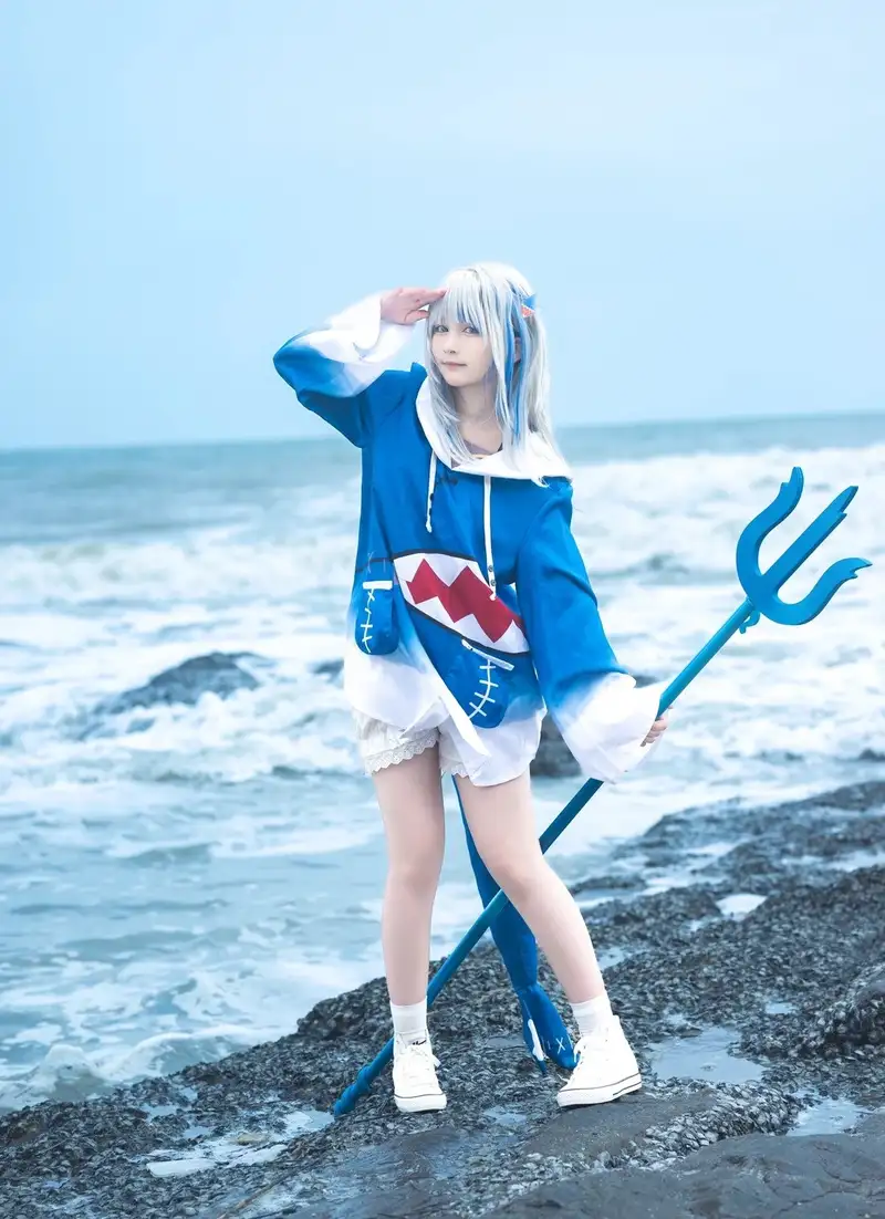 Yaoyaoqwq Gawr Gura cosplay ảnh đẹp