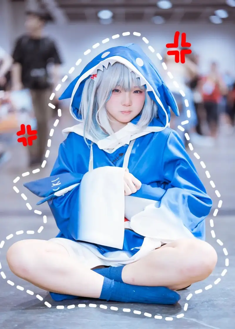 Yaoyaoqwq Gawr Gura cosplay dễ thương