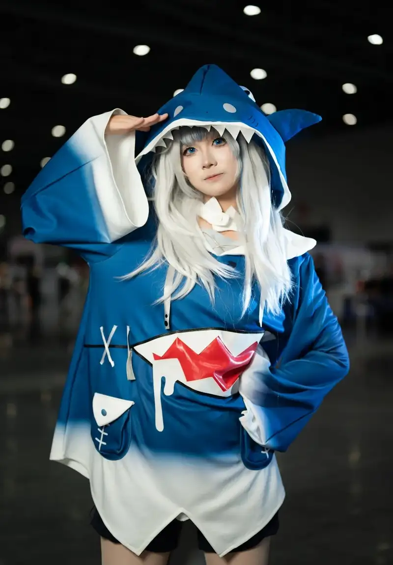 Yaoyaoqwq Gawr Gura cosplay độc đáo