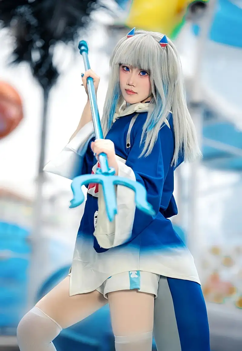 ảnh Gawr Gura cosplay Yaoyaoqwq