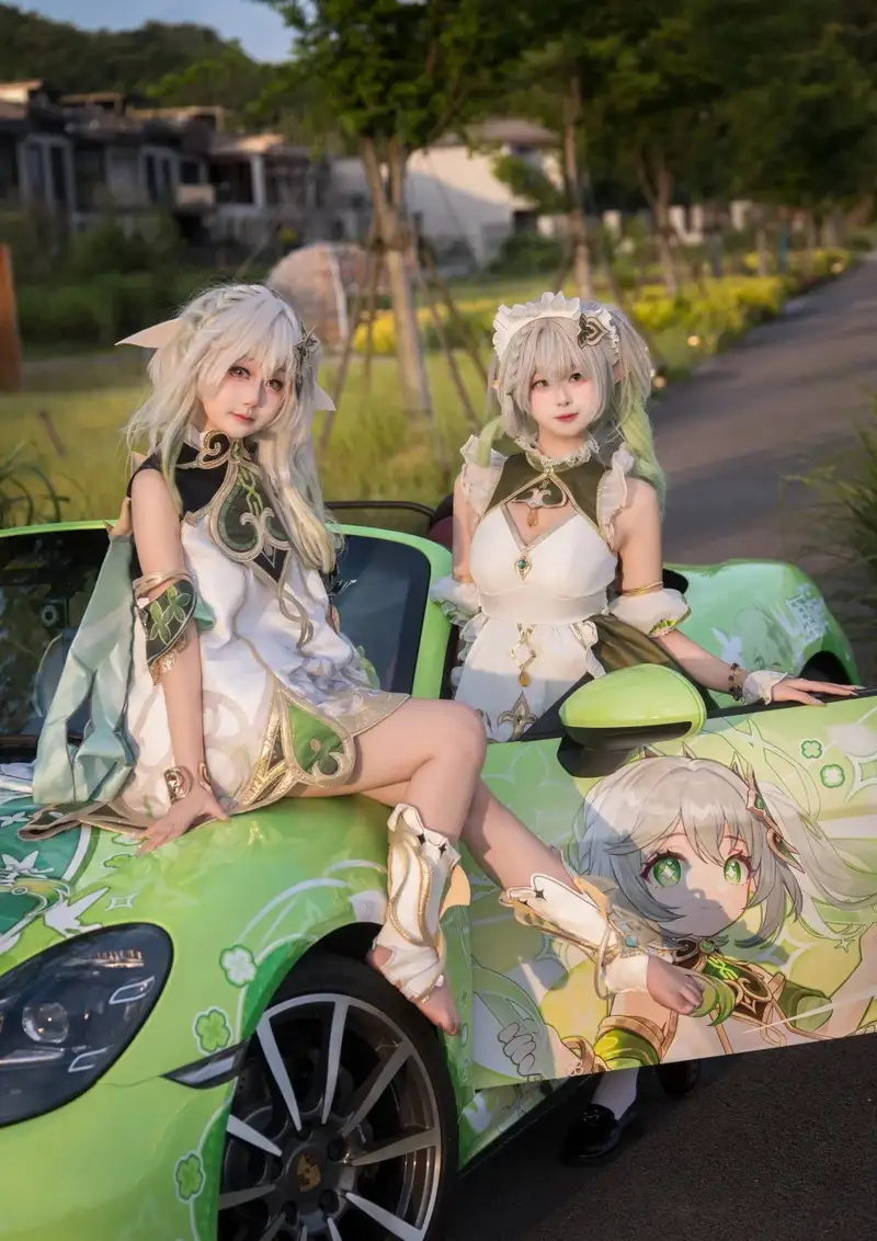 ảnh Nahida cosplay dễ thương ấn tượng
