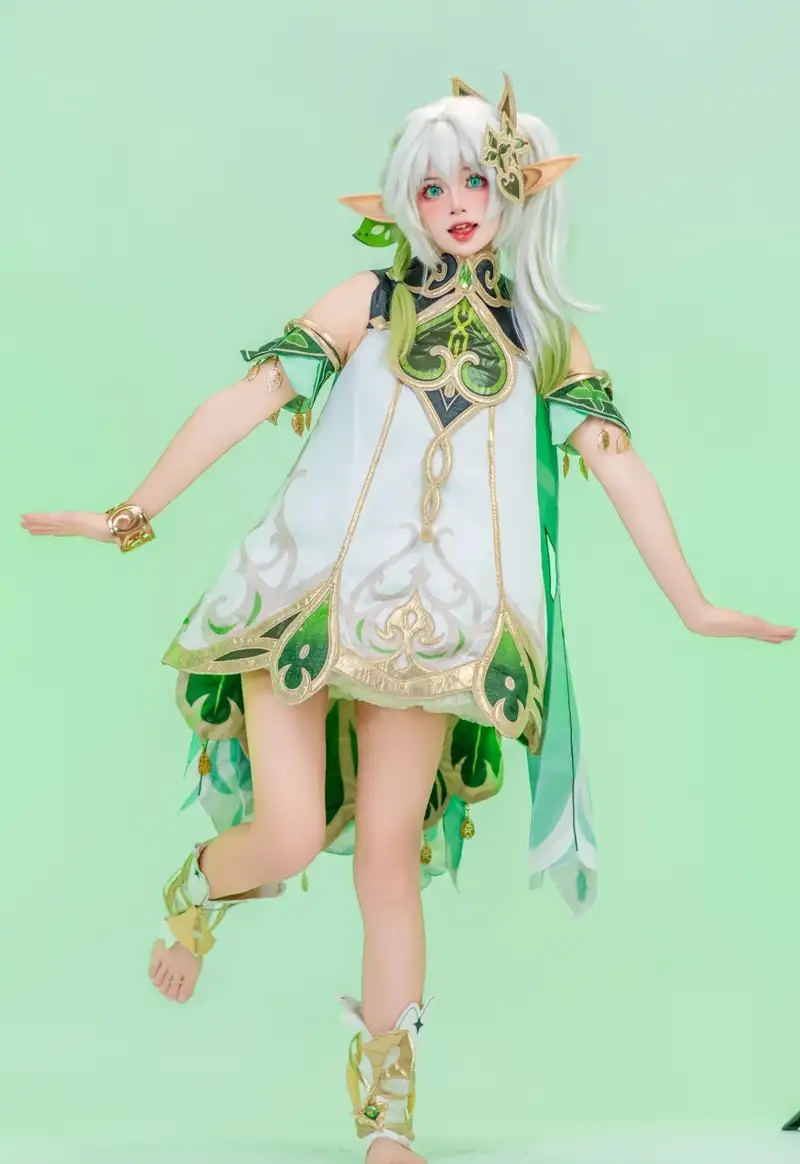 ảnh Nahida cosplay phiên bản anime đẹp