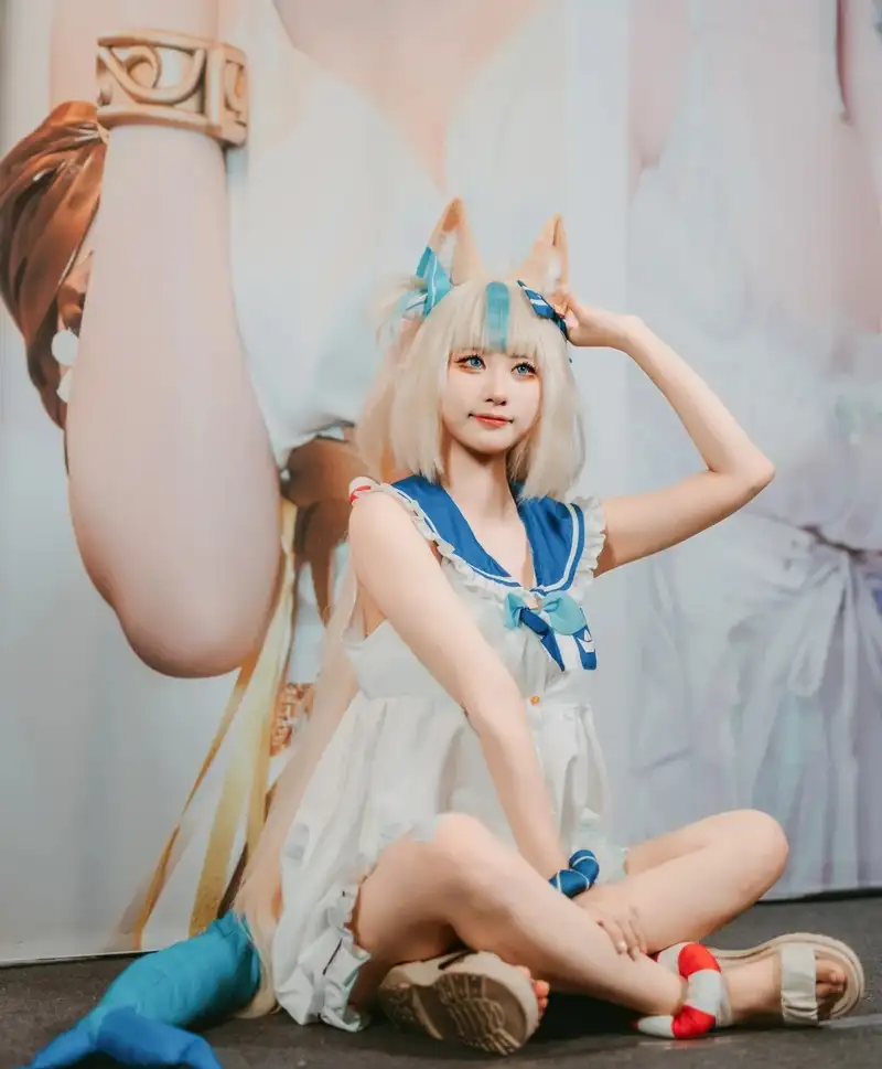 ảnh Yaoyaoqwq Gawr Gura cosplay chất lượng