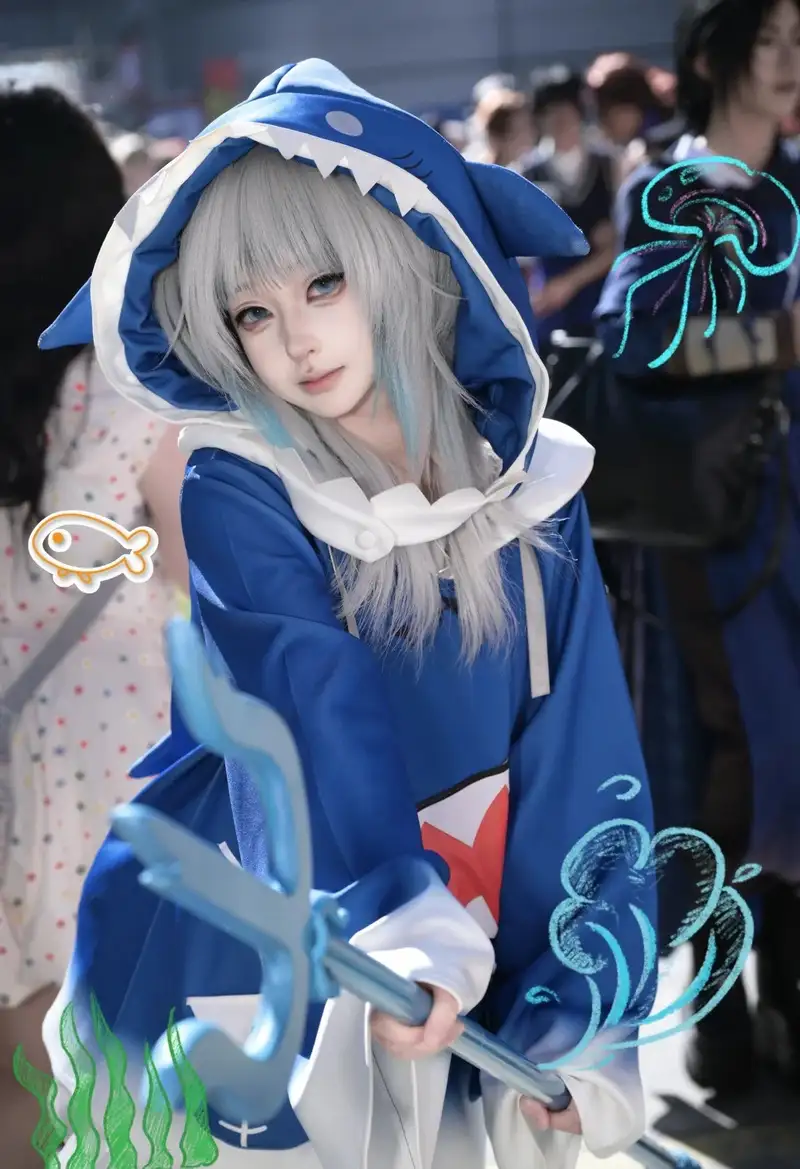 ảnh Yaoyaoqwq Gawr Gura cosplay cute