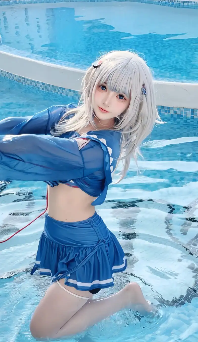 ảnh đẹp cosplay Gawr Gura Yaoyaoqwq