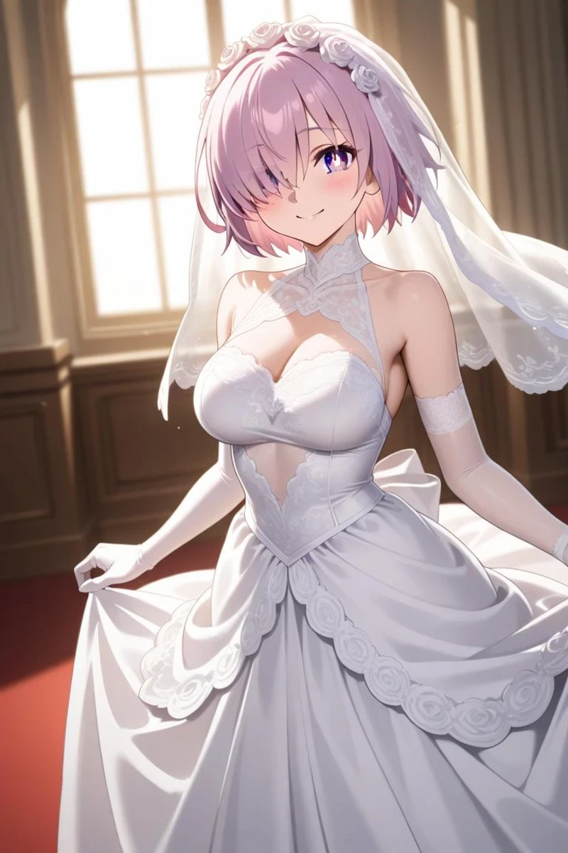 Ảnh Mash Kyrielight hentai cởi đồ show hàng đầy quyến rũ