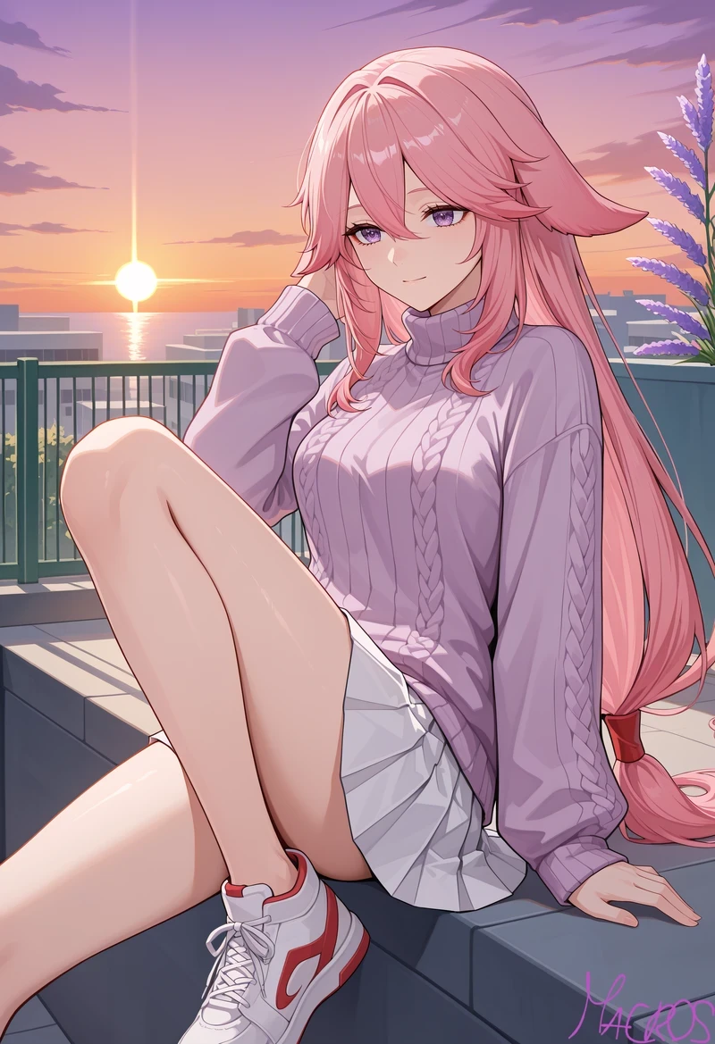 Ảnh Yae Miko hentai khỏa thân vòng 1 to hút hồn