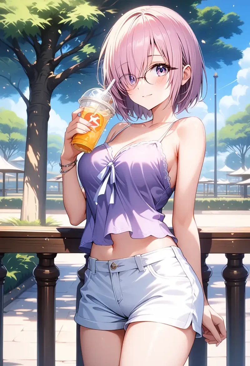Ảnh hentai Mash Kyrielight lộ hàng vòng một khủng cuốn hút