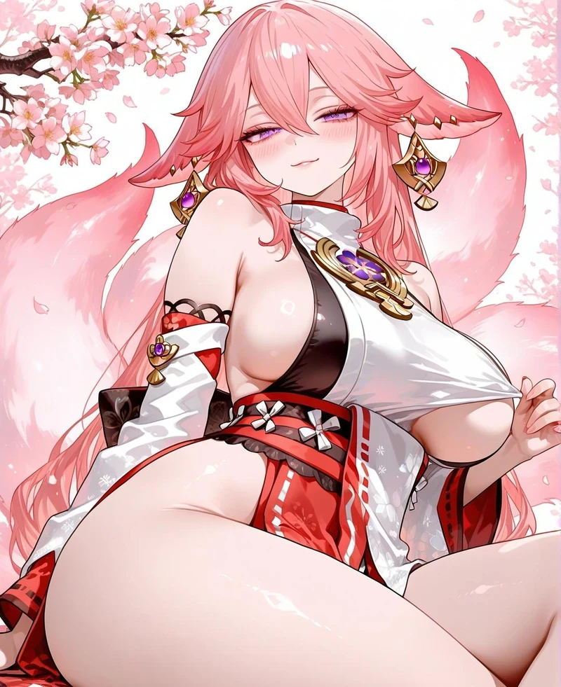 Ảnh hentai Yae Miko lột đồ gợi tình cực phẩm