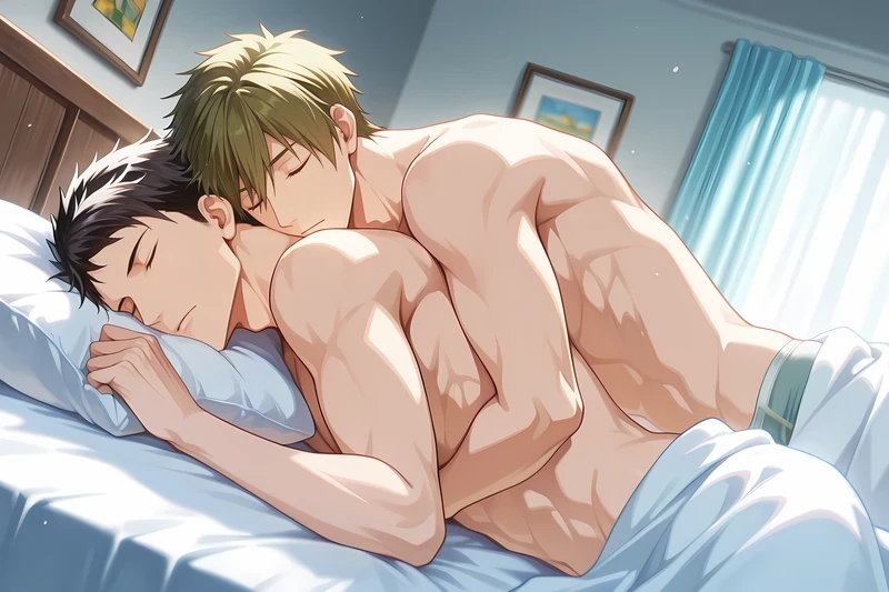Cặp đôi anime đam mỹ dáng vẻ sexy hút hồn