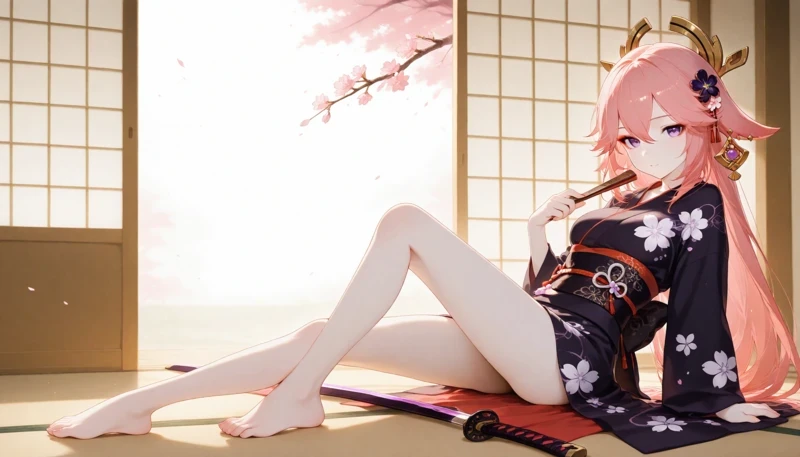 Hình Yae Miko hentai nude không che cực nóng bỏng