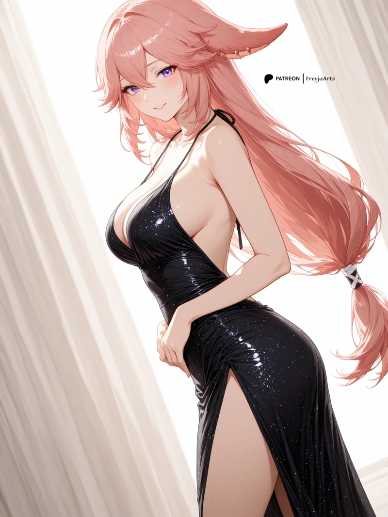Hình hentai Yae Miko khỏa thân gợi dục cực phẩm