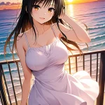 Hình hentai Yui Kotegawa cởi đồ lộ ngực khủng