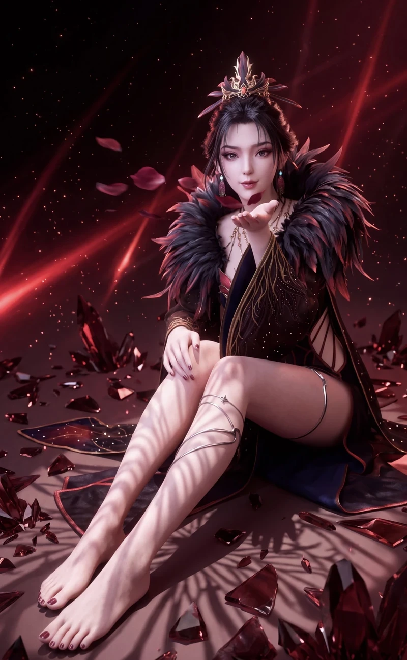Nhân vật nữ 3D Kiếm Lai nét mặt gợi cảm sexy