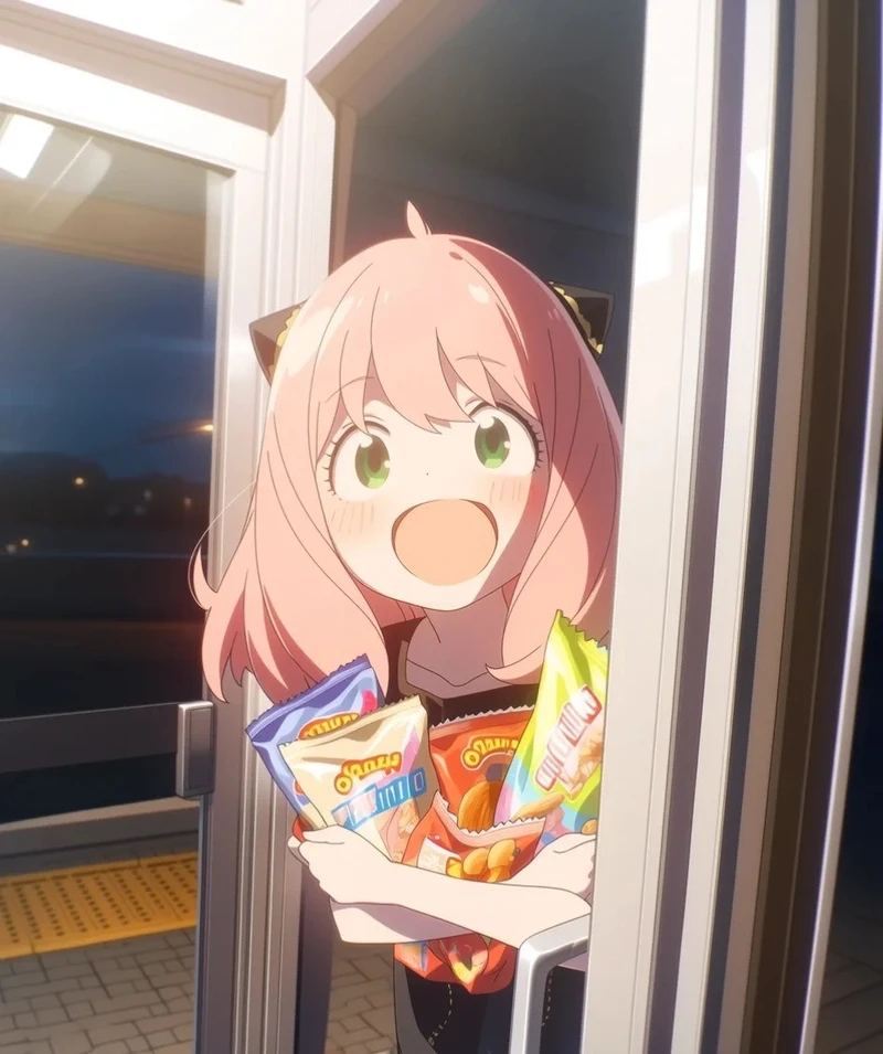 ảnh anime anya chibi ngộ nghĩnh cực xinh