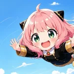 ảnh anime anya cute với biểu cảm vui nhộn