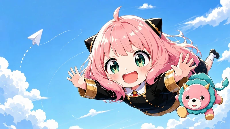 ảnh anime anya cute với biểu cảm vui nhộn