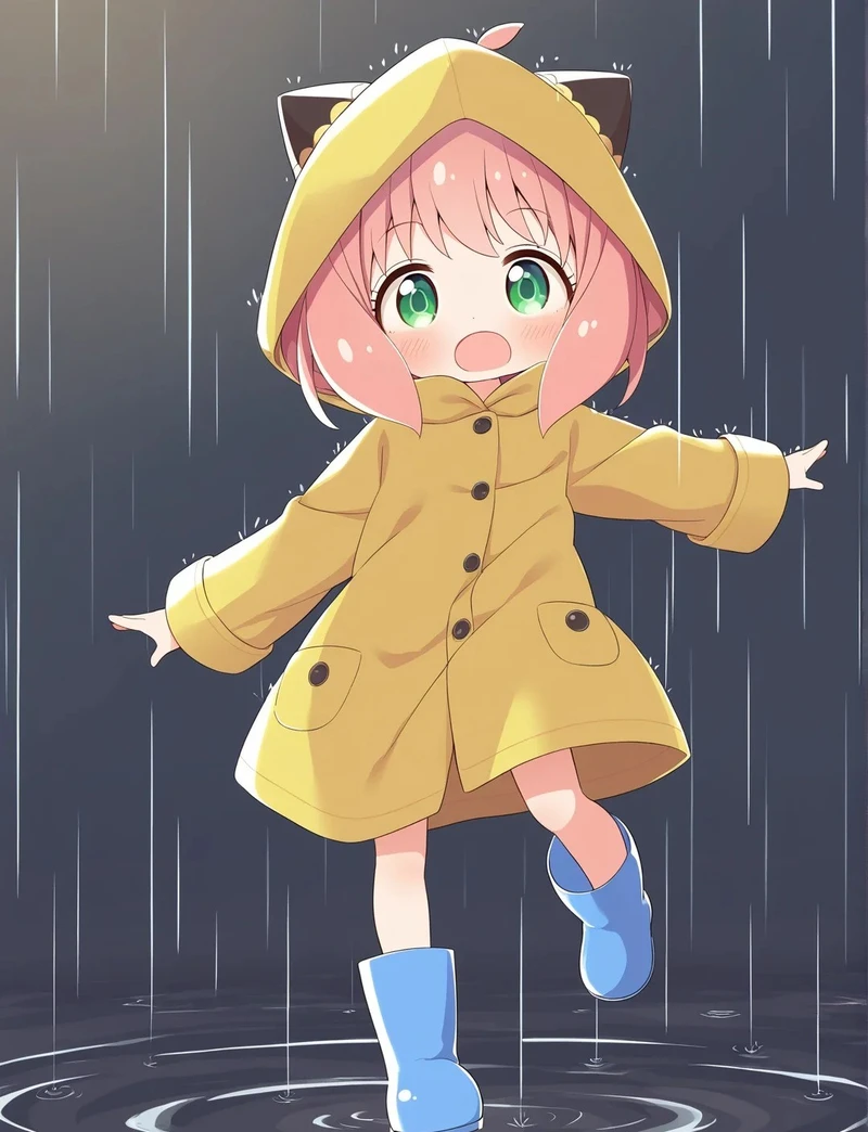 ảnh anime anya cute với nhiều biểu cảm đáng yêu