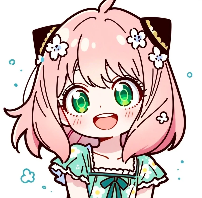 ảnh anime anya đáng yêu với gương mặt xinh xắn