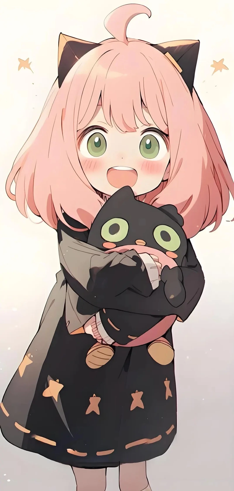 ảnh anime anya đáng yêu với nụ cười tươi