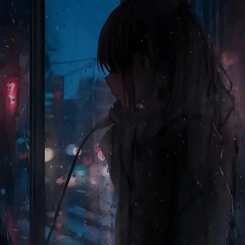 ảnh anime buồn đầy tâm trạng và suy tư
