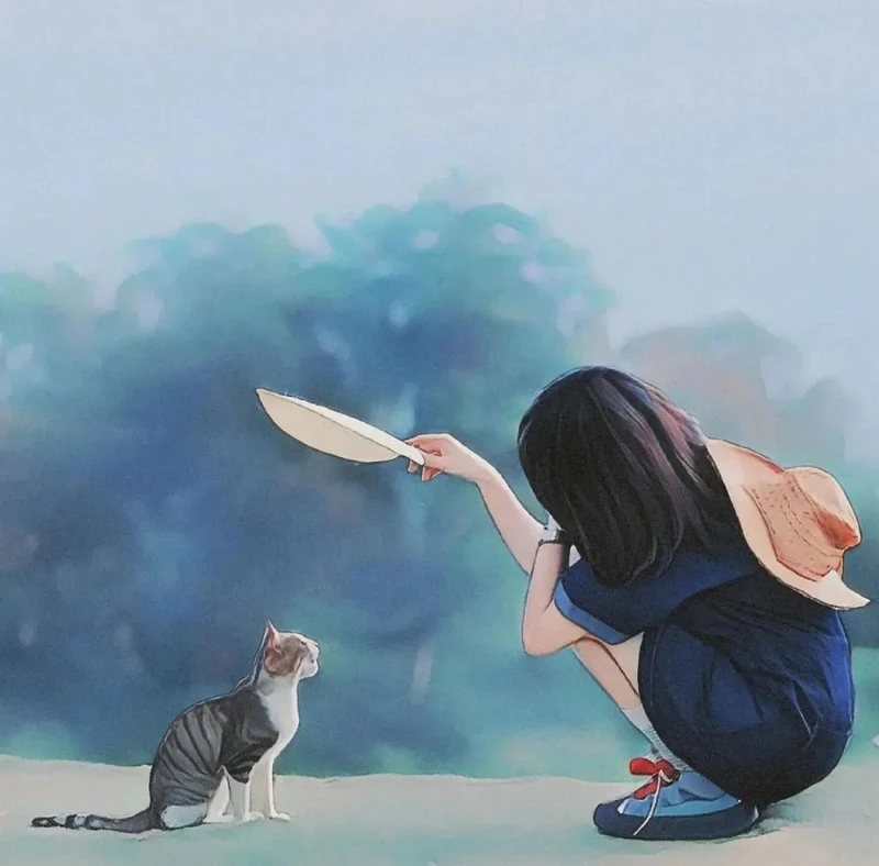 ảnh anime buồn giữa trời mưa buồn bã