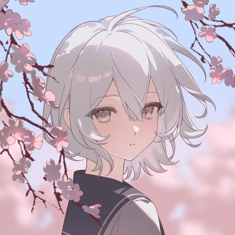 ảnh anime buồn suy tư giữa không gian vắng