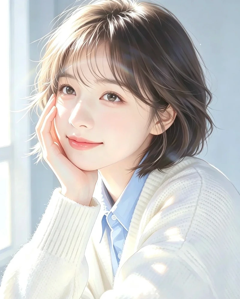 ảnh anime nữ tóc ngắn anime đẹp