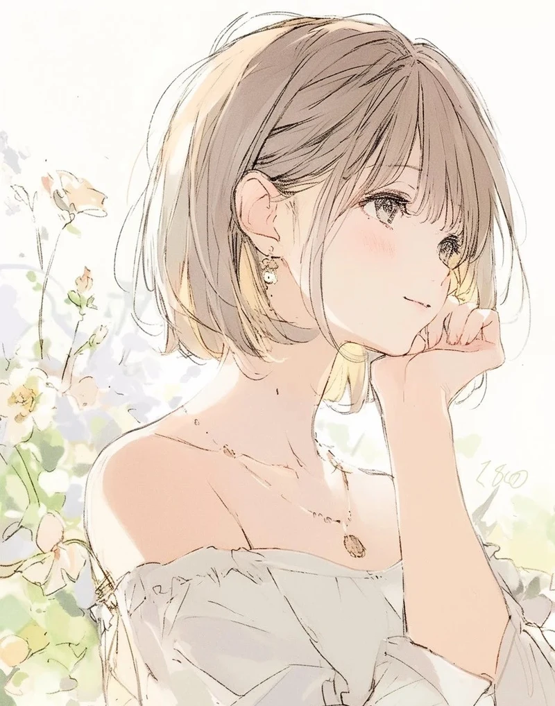 ảnh anime nữ tóc ngắn cá tính