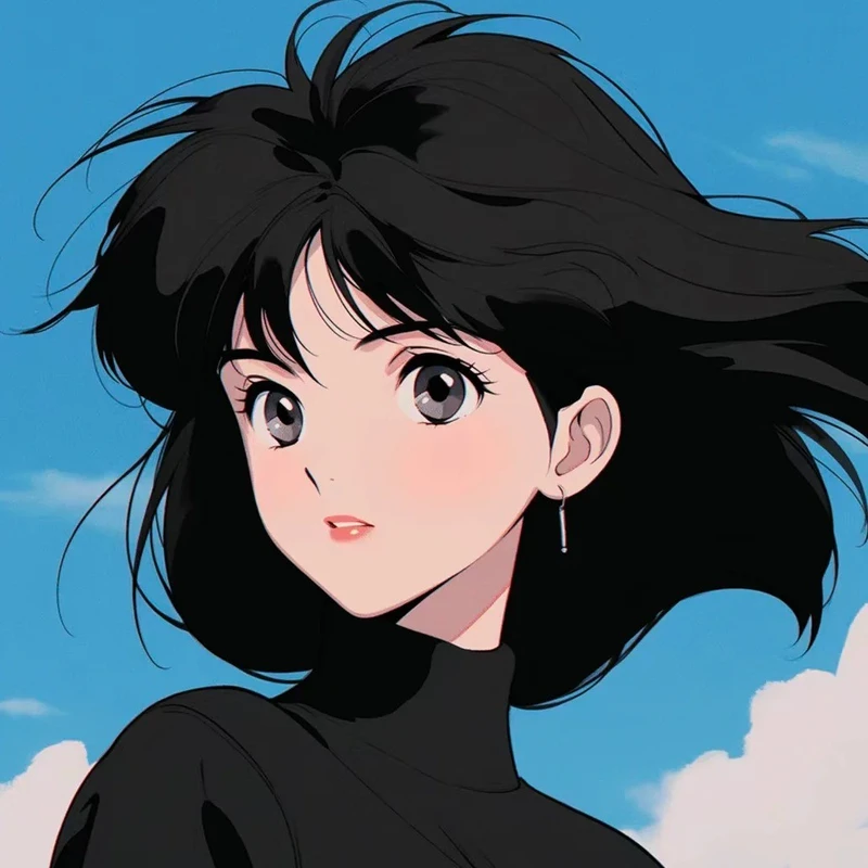 ảnh anime nữ tóc ngắn đẹp làm hình nền