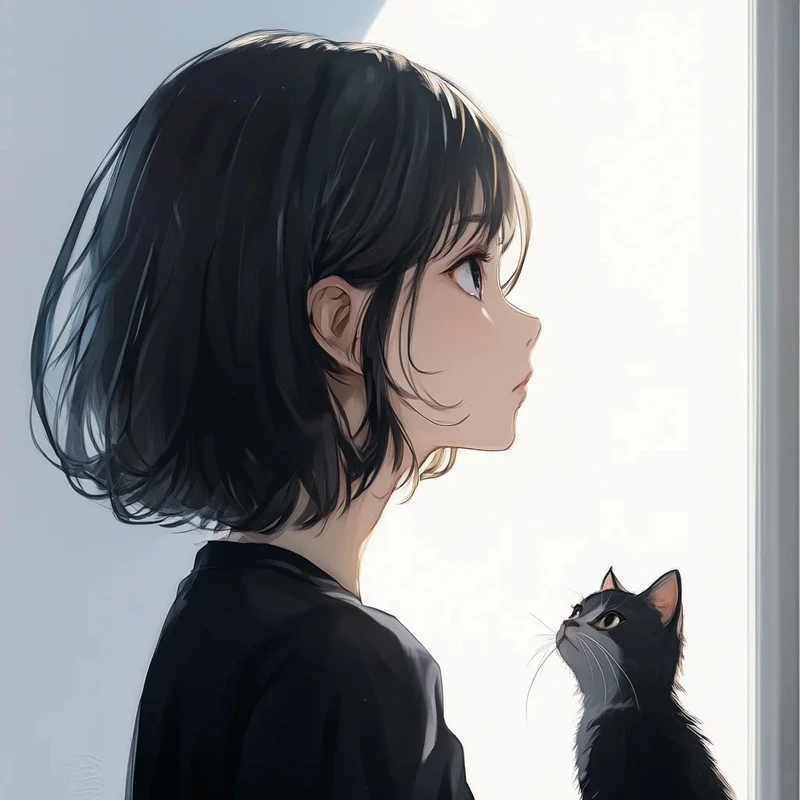 ảnh anime nữ tóc ngắn lạnh lùng