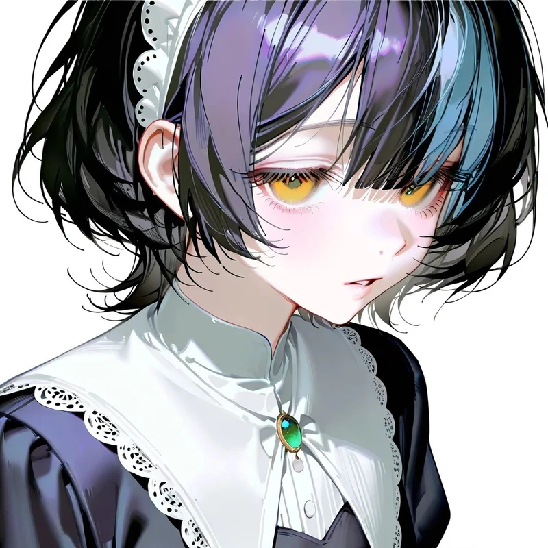 ảnh anime nữ tóc ngắn tạo hình đẹp