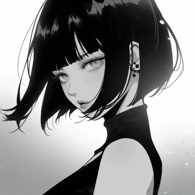 ảnh anime nữ tóc ngắn xinh cute