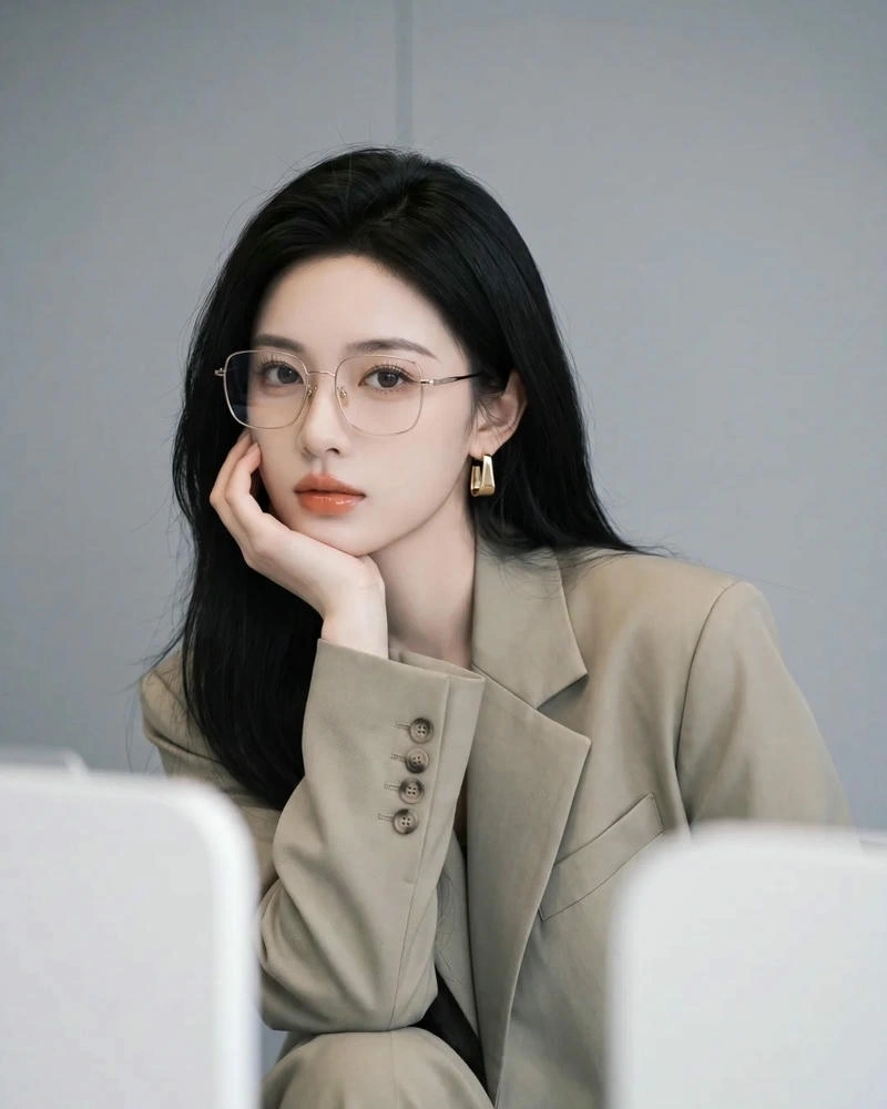 Ảnh gái văn phòng với vẻ ngoài chỉn chu