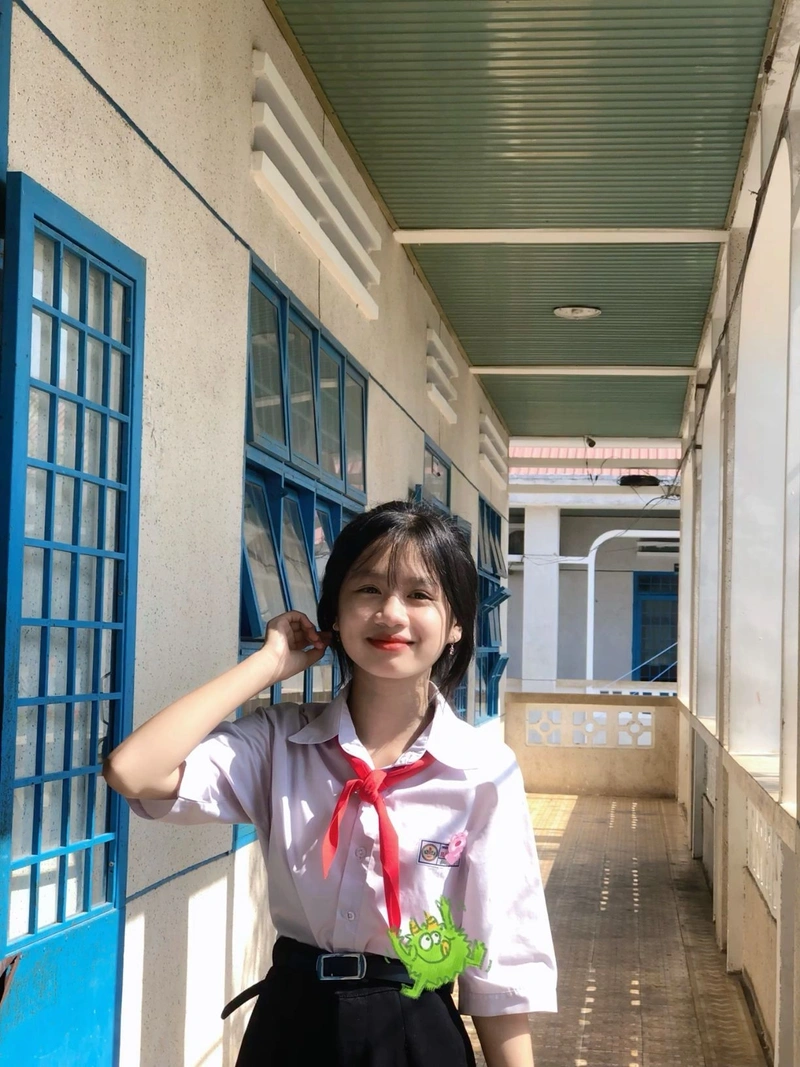 Ảnh gái xinh lớp 6 trong sáng thuần khiết