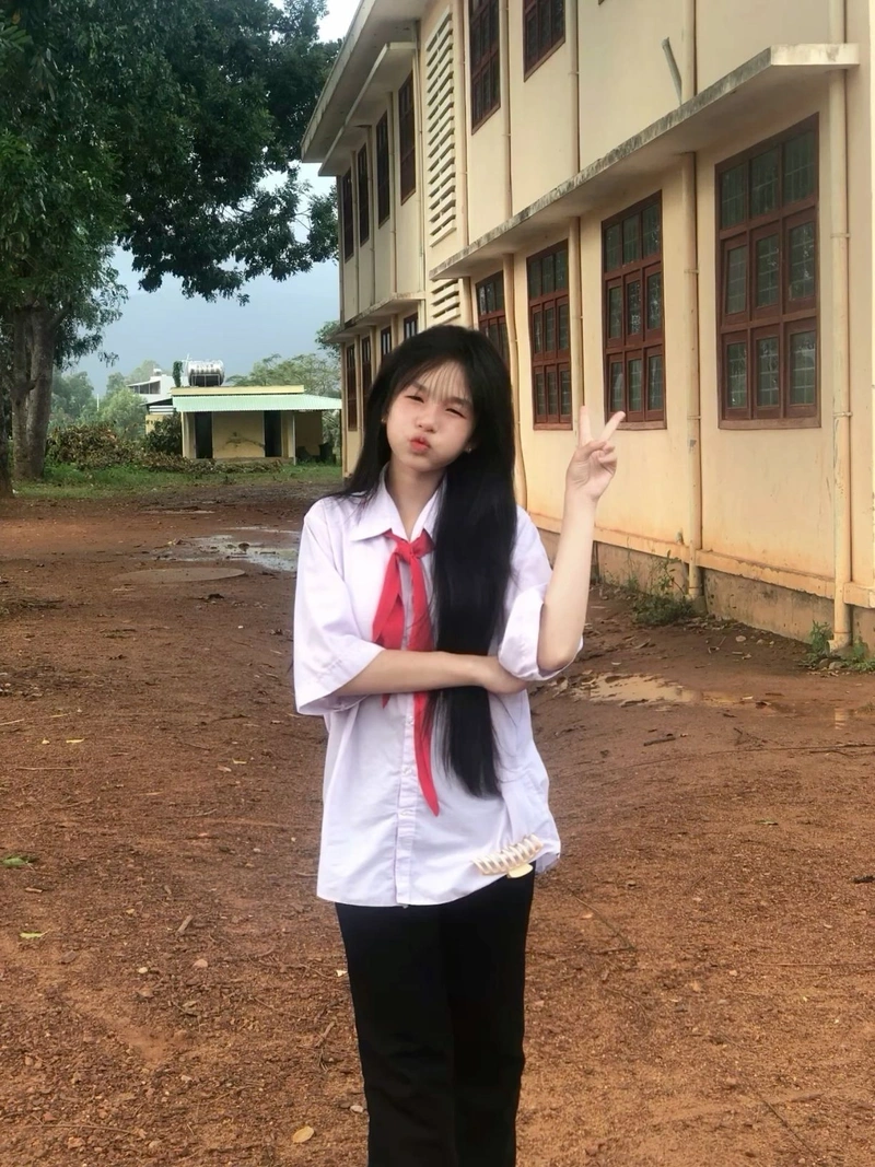 Ảnh gái xinh lớp 7 dễ thương, trong trẻo