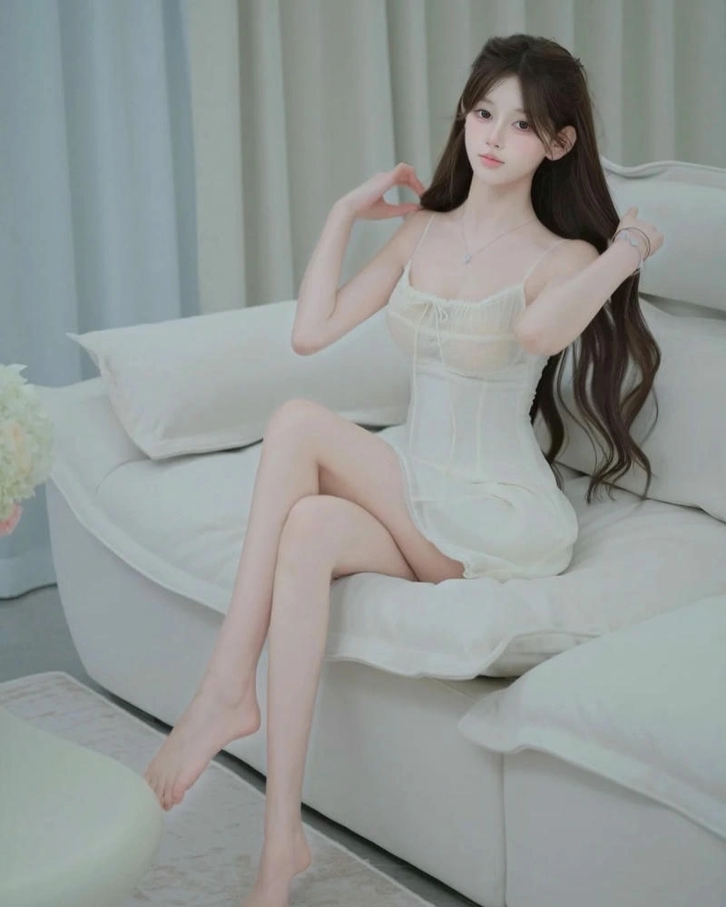 Ảnh gái xinh mặc đồ ngủ nữ tính