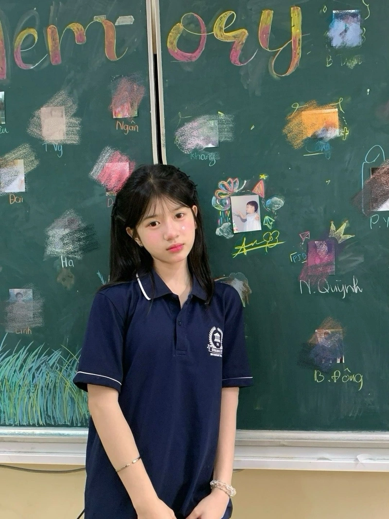 Hình ảnh gái lớp 7 dễ thương, hồn nhiên