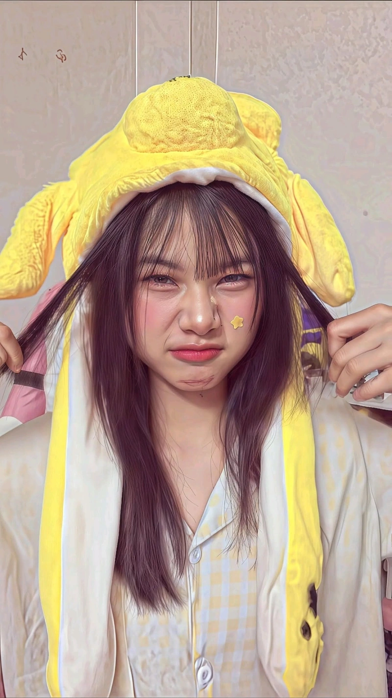 Hình gái lớp 12 xinh xắn tinh nghịch